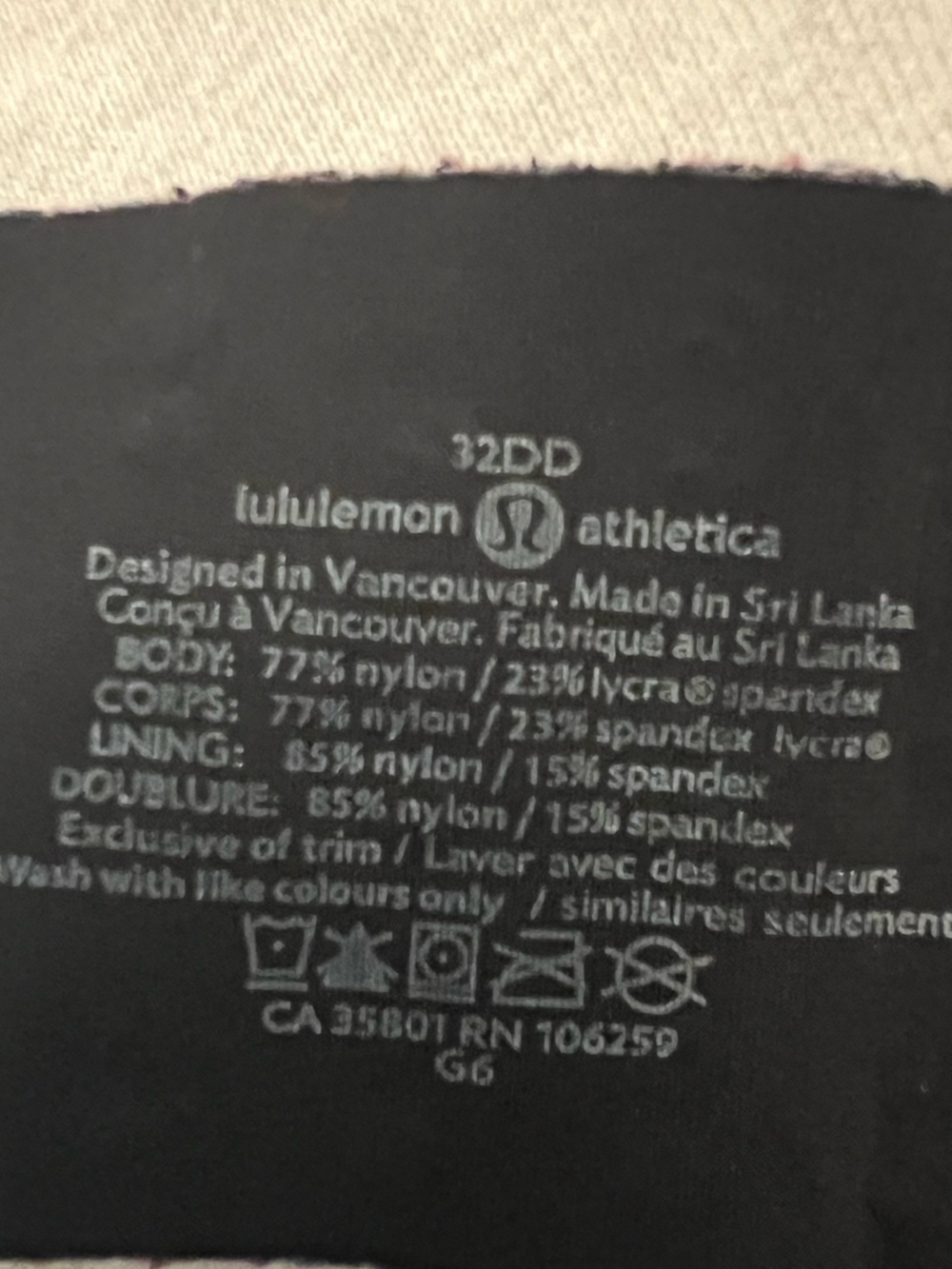 Lululemon Booby Bracer 32DD - Picture 3 of 6